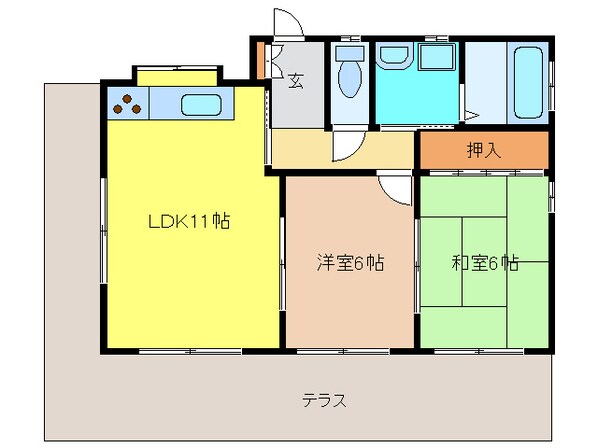 サンライズ今枝の物件間取画像